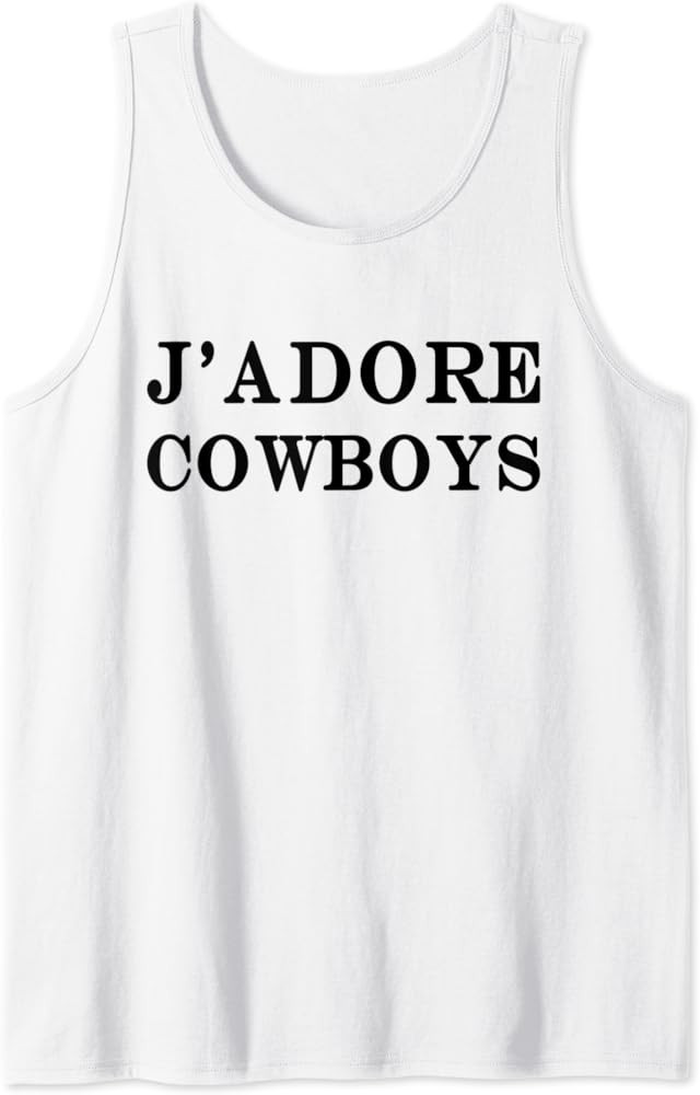 j'adore cowboys Tank Top | Amazon (US)