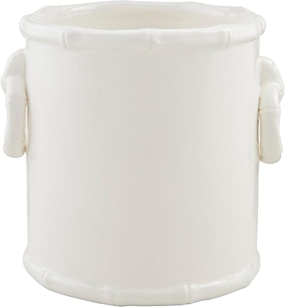 Mud Pie Bamboo Handle Utensil Holder; 6" x 5 1/2" Dia | Amazon (US)