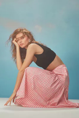 Hutch Drop-Waist Midi Skirt | Anthropologie (US)