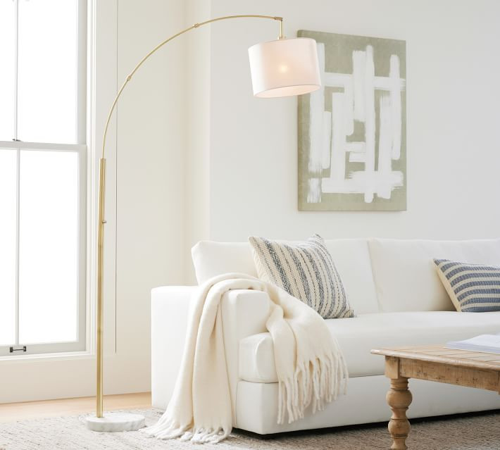 Locke Marble Arc Floor Lamp | Pottery Barn (US)