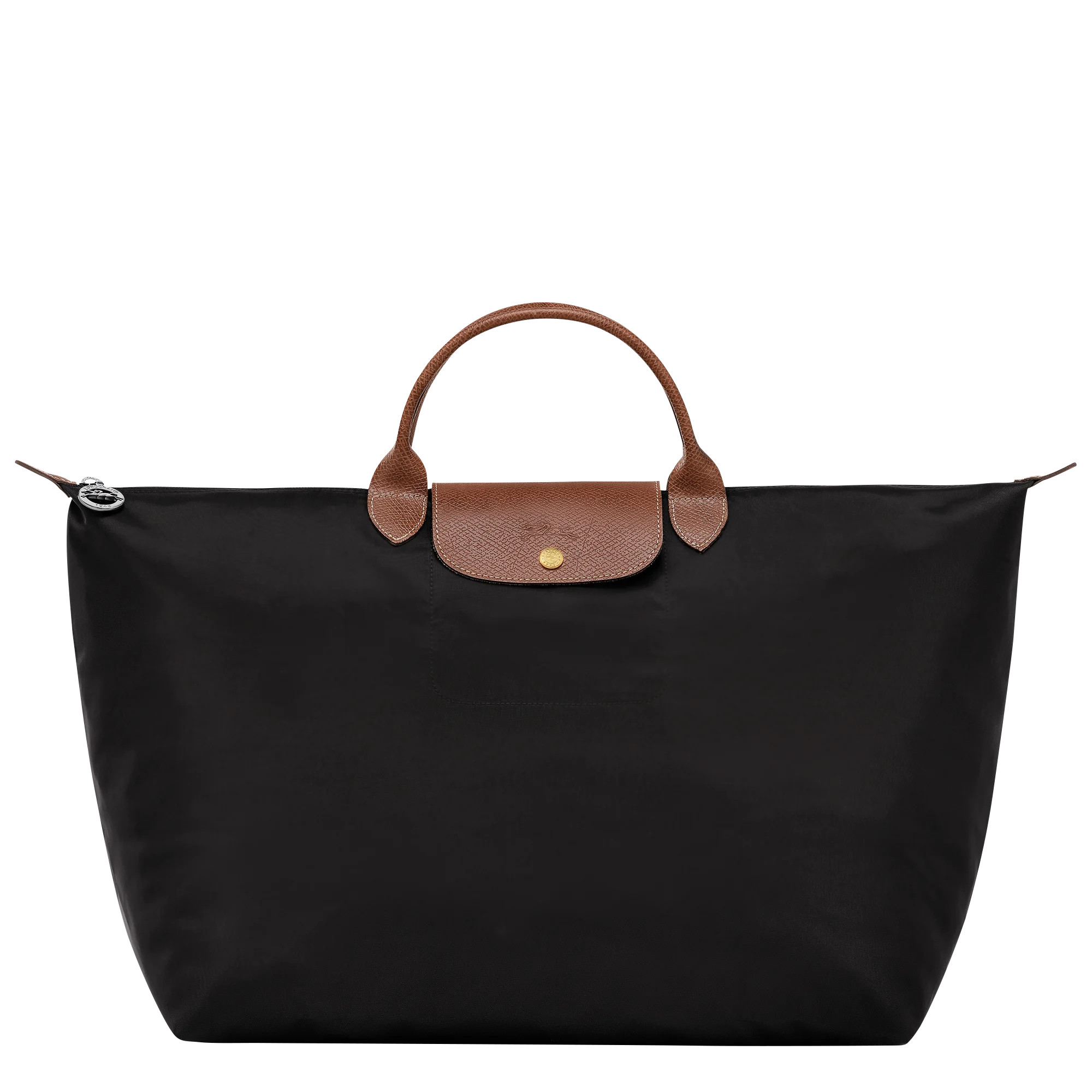 Le Pliage Original L Travel bag Black - Recycled canvas | Longchamp US | Longchamp