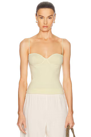 Lisa Yang Alicia Top in Lemon Sorbet | FWRD | FWRD 