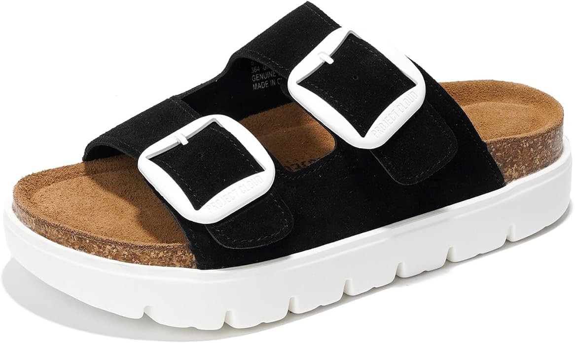 Project Cloud Genuine Leather Platform Sandals Women Footwear - Wedge Chunky Sandals Womens sanda... | Amazon (US)
