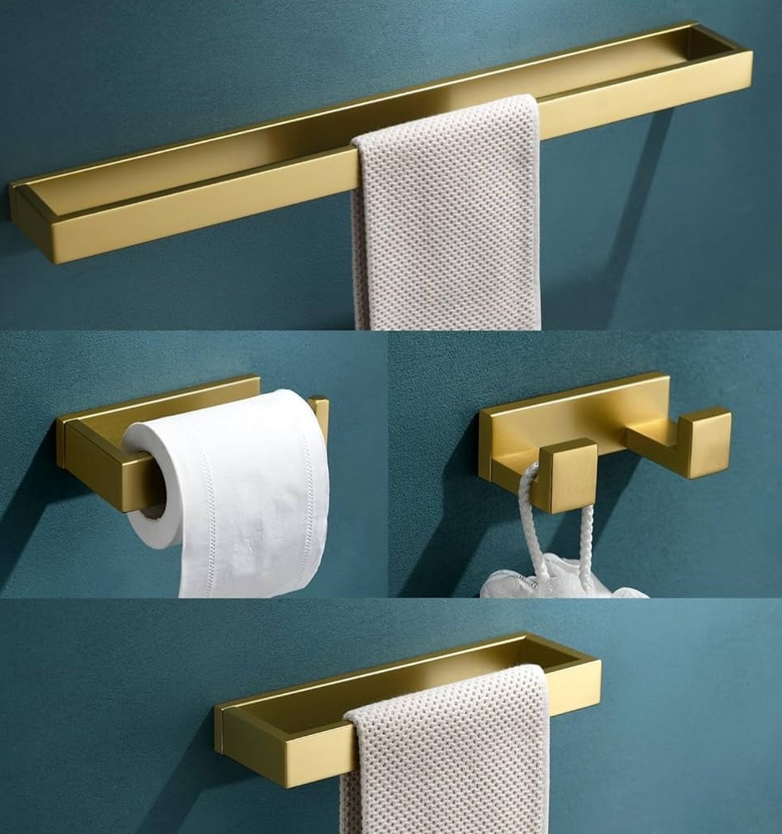 8% off 🎉

TNOMS 4-Piece Modern Gold Bathroom Hardware Accessories Set - Towel Bar & Holder, Stainless Steel, Wall Mounted, 23.6 Inch

#LTKHome #LTKSaleAlert