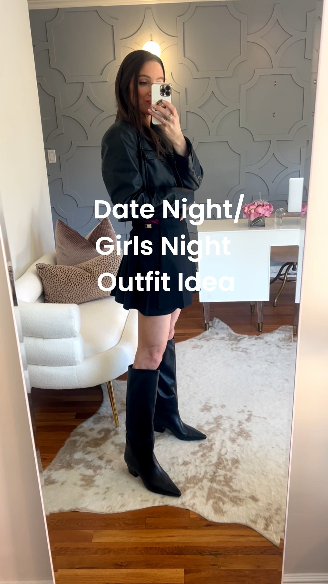 Outfit idea for a date night or girls night in the fall! You could even wear the jacket as a top! 

#LTKShoeCrush #LTKStyleTip #LTKOver40