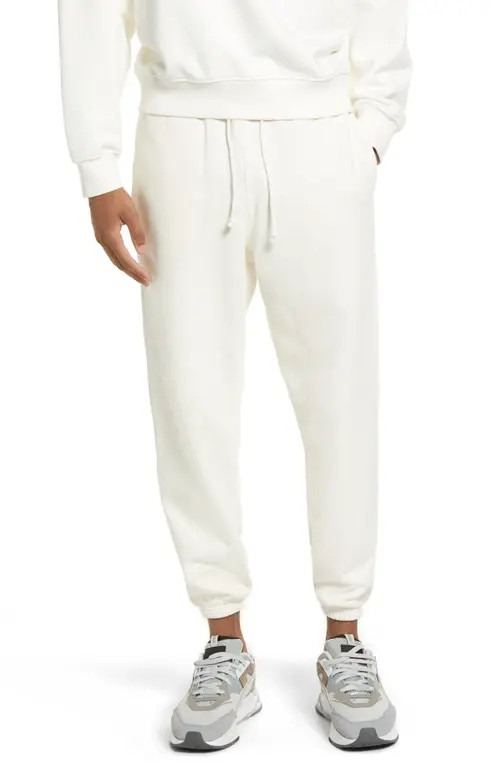 Elwood Men's Core French Terry Sweatpants in White at Nordstrom, Size Large | Nordstrom