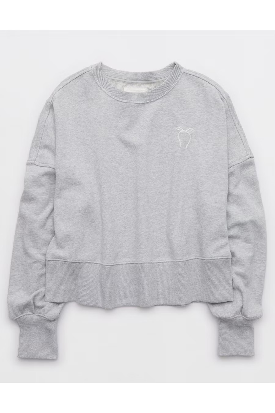 Aerie Classic Crew Sweatshirt Women's Medium Heather Gray XXL | American Eagle Outfitters (US & CA)
