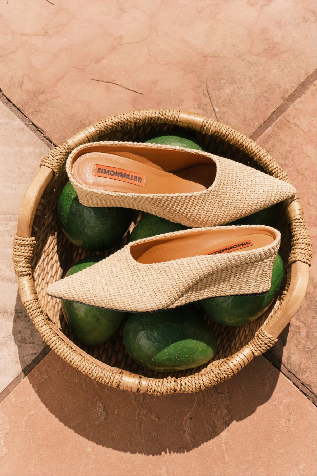 Raffia Gala Wedge In Natural | Simon Miller