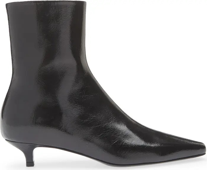Slim Kitten Heel Pointed Toe Bootie (Women) | Nordstrom
