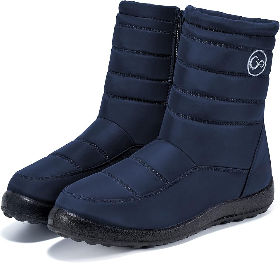 Alicegana Womens Winter Snow Boots for Women Waterproof Warm Fur Lining Mid Calf Boots with Zippe... | Amazon (US)