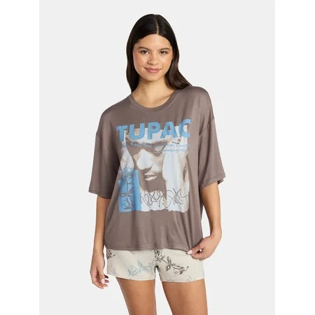 Tupac Women s Pajama Set 2-Piece Sizes XS-3X | Walmart (US)