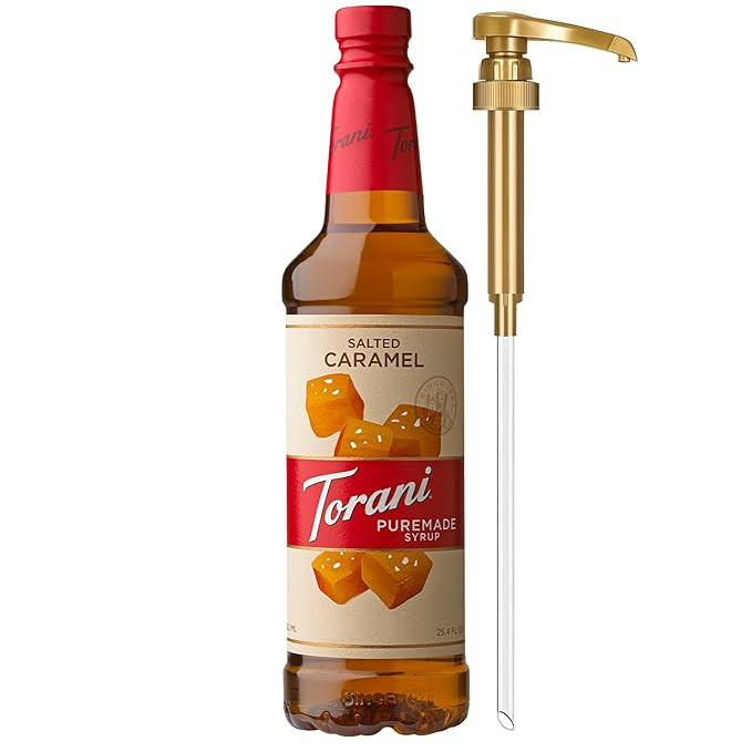 Torani Puremade Syrup, Salted Caramel Flavoring for Drinks, Pump Included, 25.4 Fl Oz | Amazon (US)