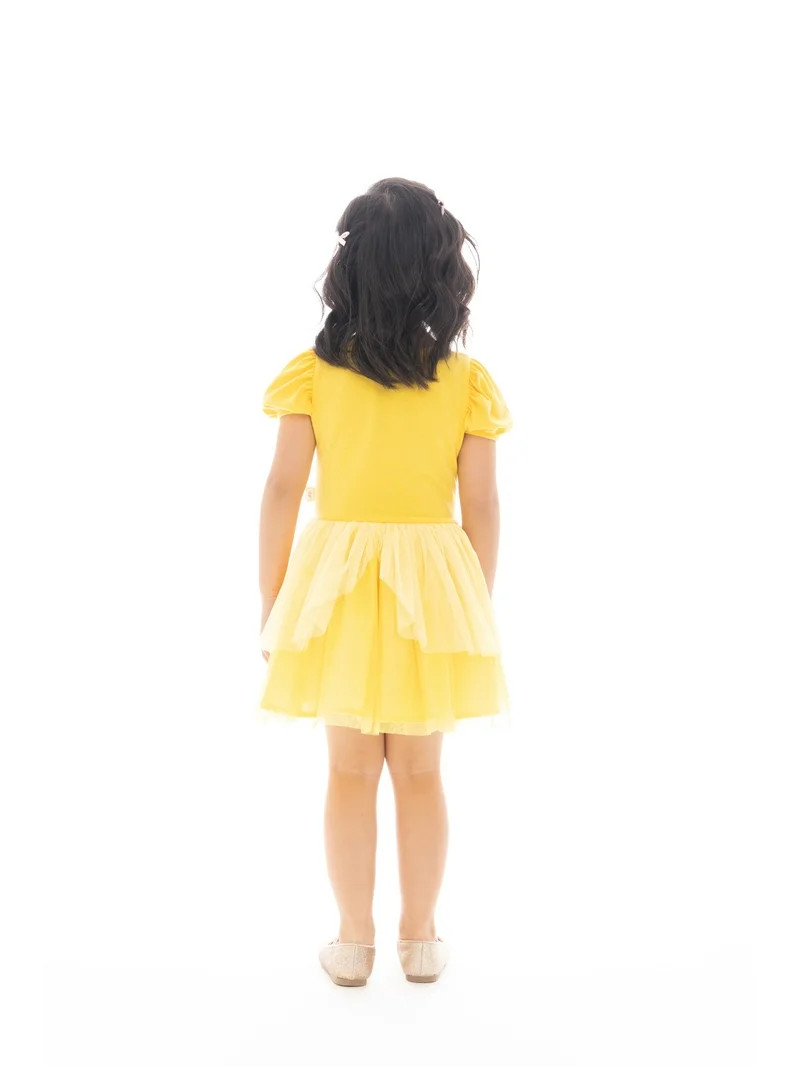 Disney Princess Toddler Girls Beauty and the Beast Belle Cosplay Dress, Sizes 12M-5T | Walmart (US)