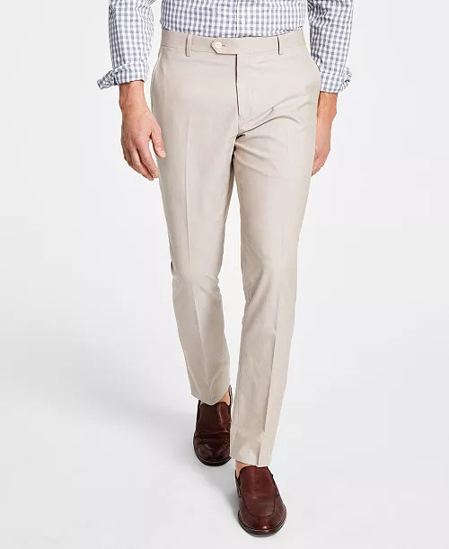 Tommy Hilfiger Men's Modern-Fit TH Flex Stretch Chambray Suit Separate Pant - Macy's | Macy's