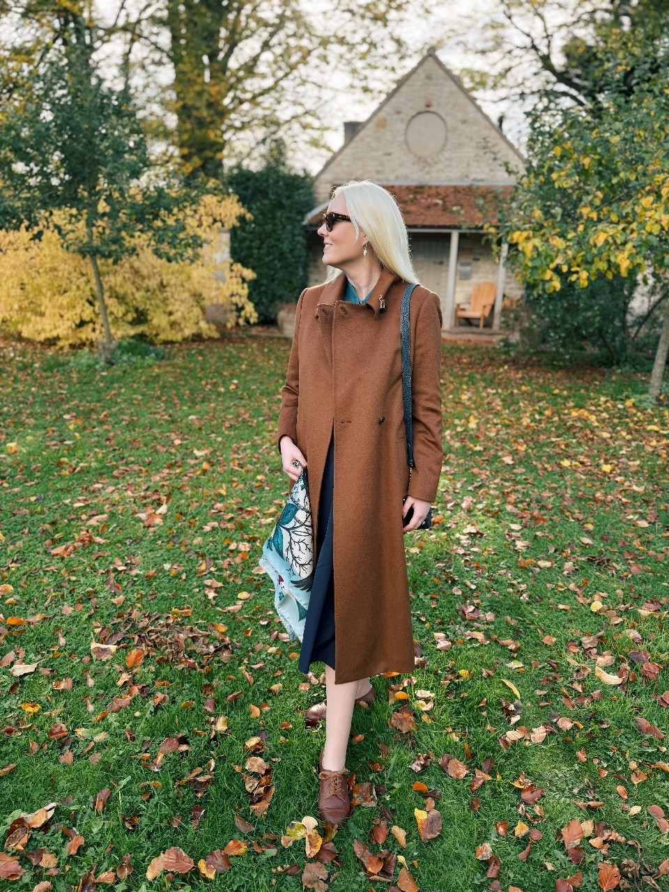 Autumn vibes with the Hobbs London AW25 pure wool Livia belted coat in Vicuna brown - a lovely warm chestnut 🌰 

I styled with Memery vintage inspired tan leather brogues, the Robin silk scarf by Aspinal of London (gift idea!), gold moonstone drop earrings by Auren and Ralph Lauren tortoiseshell sunglasses 🕶️ 

See product list for more inspiration!

#LTKautumn #LTKuk #LTKwinter