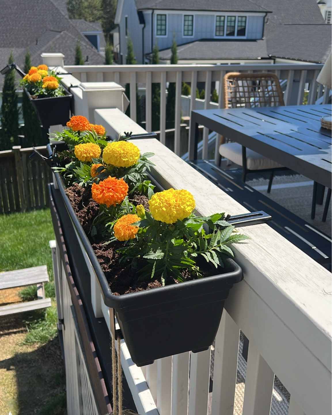 Deck railing planters from Lowe’s 

#LTKSeasonal #LTKhome
