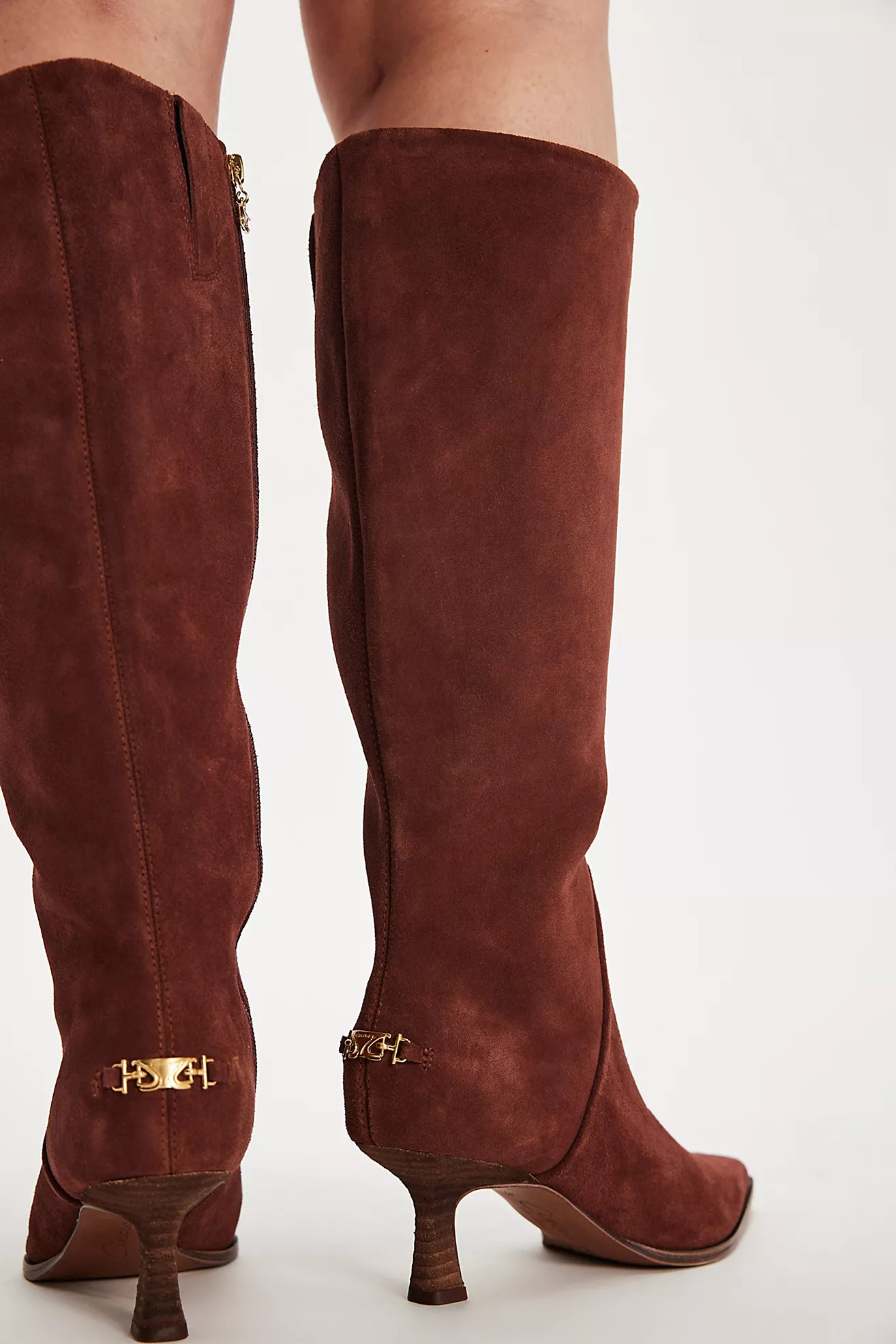 Yulia Wide Calf Kitten Heel Boots | Free People (Global - UK&FR Excluded)