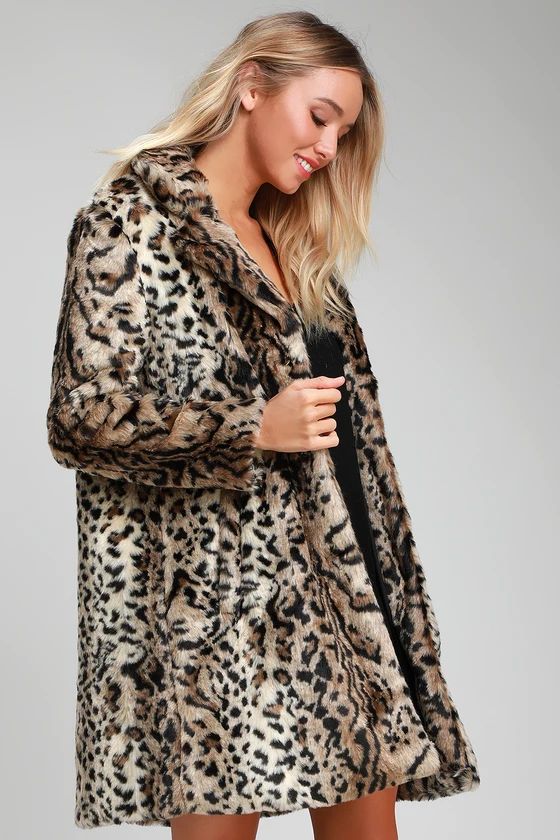 Bradshaw Leopard Print Faux Fur Coat | Lulus (US)