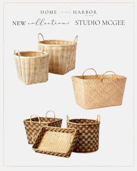 Storage baskets and trays, new from studio McGee 

#LTKhome