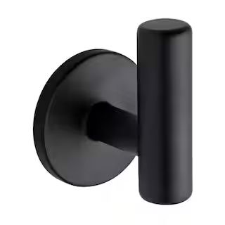Liberty 2-1/32 in. Matte Black Single Post Wall Hook B29527C-FB-C - The Home Depot | The Home Depot
