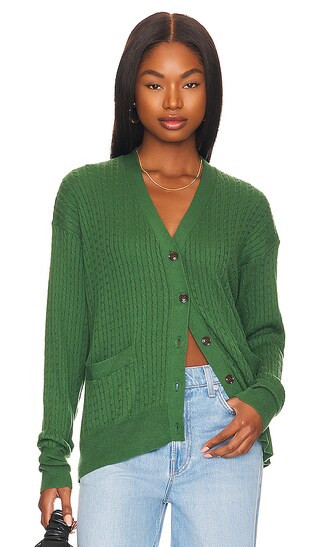 Remer Cardigan in Juniper | Revolve Clothing (Global)