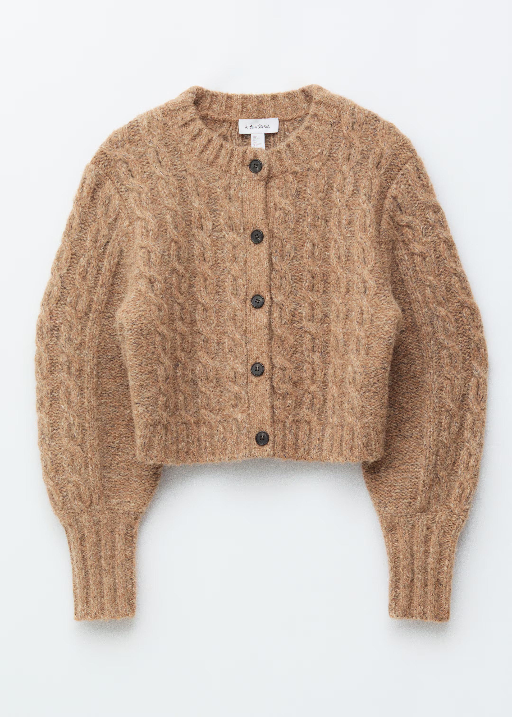 Alpaca-Blend Cable-Knit Cardigan | H&M (UK, MY, IN, SG, PH, TW, HK)