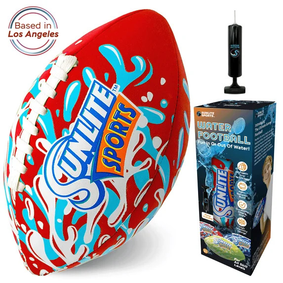 Sunlite Sports Waterproof Football for Lawn Backyard Pool Beach Lake Park Water Toy, Outdoor Play... | Walmart (US)