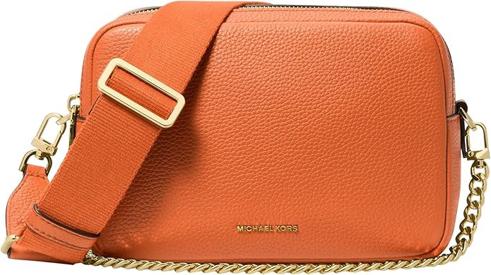 Michael Kors Womens Bryant Medium Double Zip Chain Camera Crossbody Bag | Amazon (US)