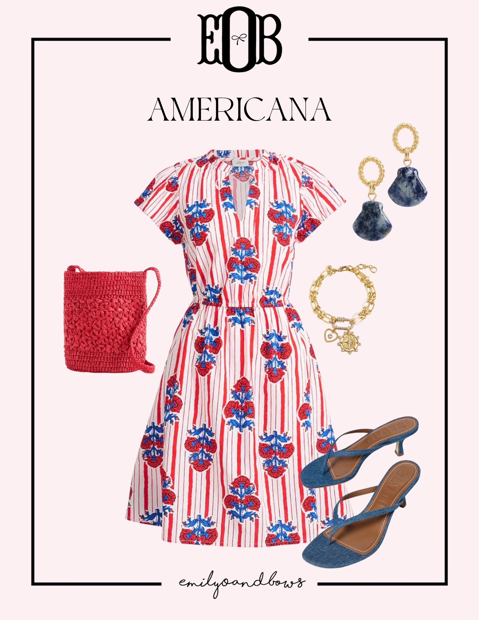 Americana! Time to get ready for July 4th with this wonderful outfit looks! 🇺🇸