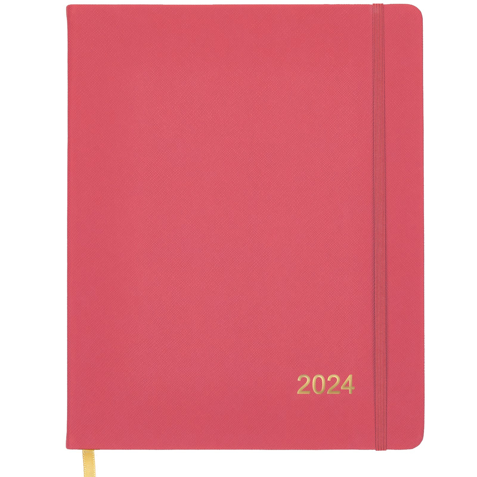 2024 Textured Cover Weekly Monthly Planner (Pink) | Walmart (US)