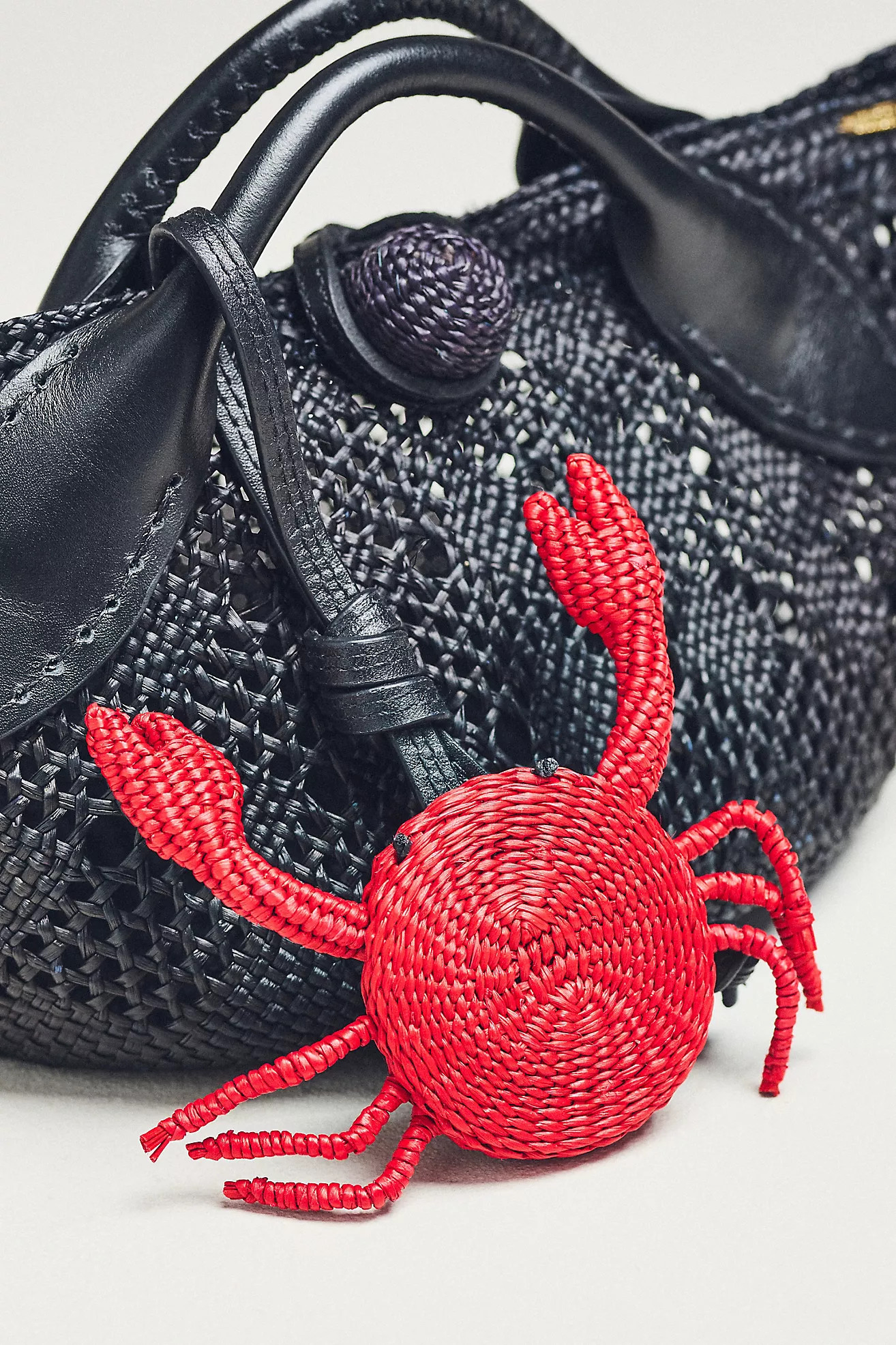 Mercedes Salazar Mini Raffia Crab Bag | Anthropologie (US)