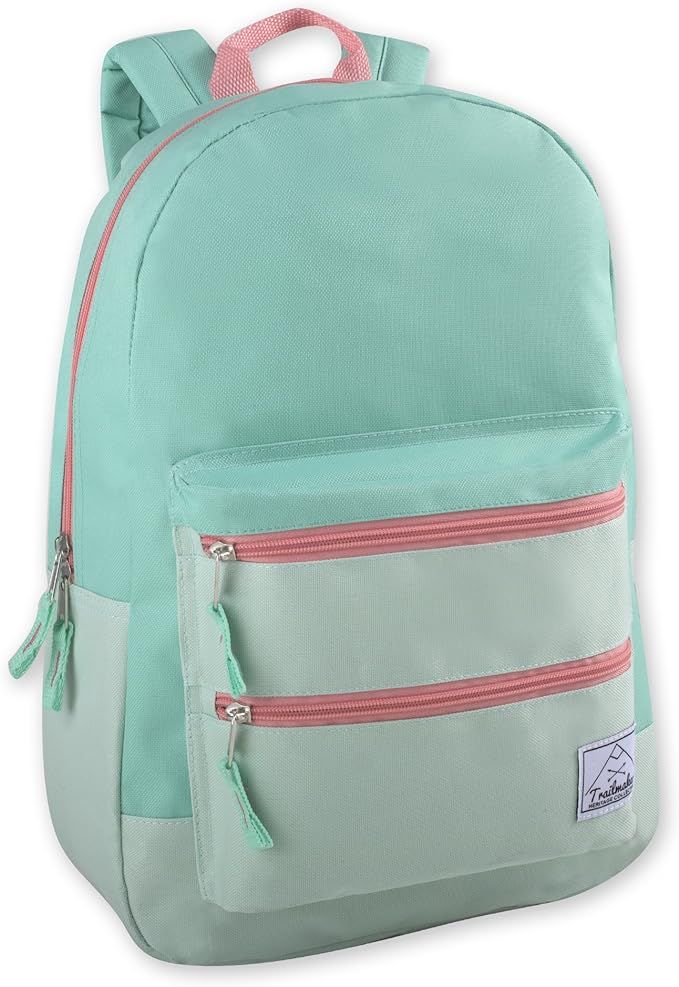 Trail maker Multi Pocket Multicolor Backpack with Adjustable Padded Straps | Amazon (US)