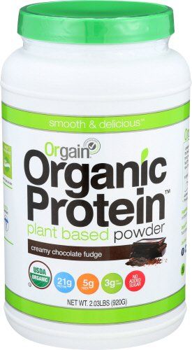 Orgain Organic Plant Based Protein Powder, Creamy Chocolate Fudge, 2.03 Pound, 1 Count | Amazon (US)
