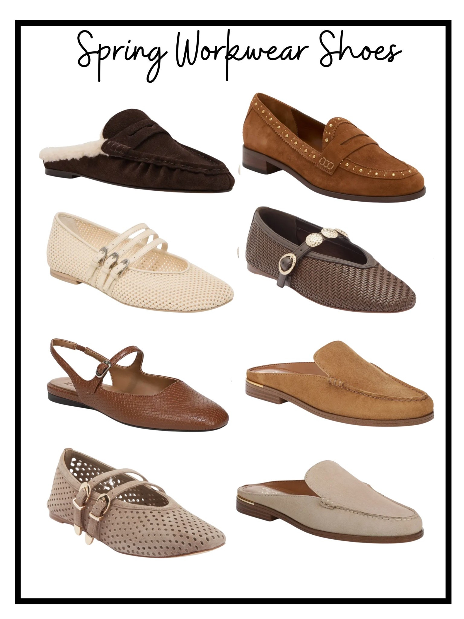 Spring shoes 
Workwear shoes
Loafers, mules, Mary Jane 
Nordstrom 
Nordstrom Rack

#LTKootd #LTKWorkwear