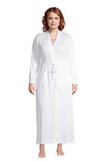 Women's Plus Size Supima Cotton Long Robe | Lands' End (US)