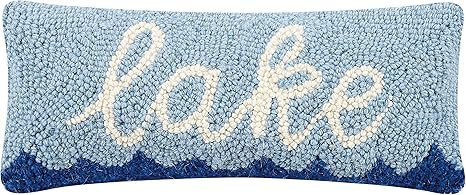 Peking Handicraft 30TG445C05OB Blown Filled Hook Throw Pillow, 12-inch Length, Wool and Cotton (L... | Amazon (US)