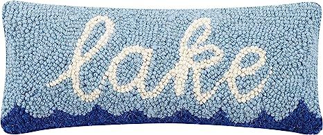 Peking Handicraft 30TG445C05OB Blown Filled Hook Throw Pillow, 12-inch Length, Wool and Cotton (L... | Amazon (US)