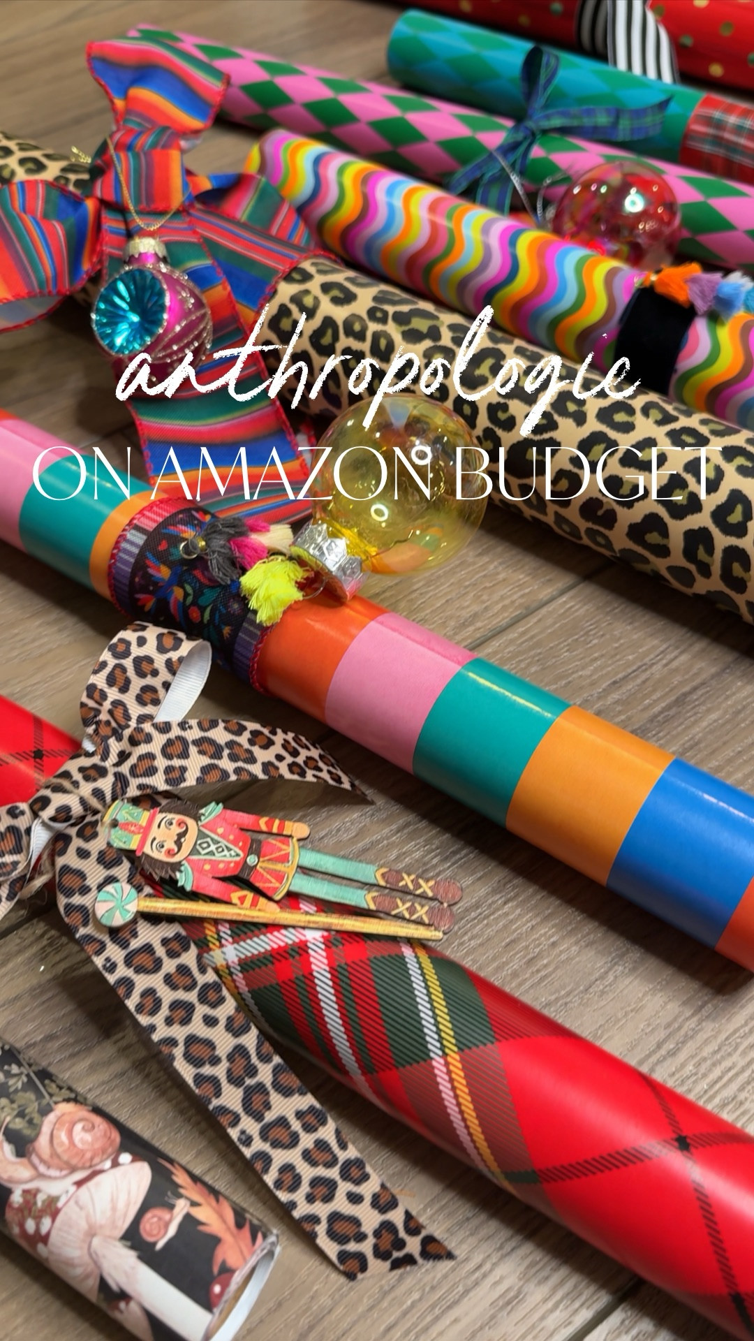 This year im doing Anthropologie-inspired wrapping paper with a twist — bold, bright, and totally festive!

Think playful patterns, vibrant colors, and funky textures that bring your gifts to life. 🎨 From whimsical florals, tartan plaids, and animal prints to retro stripes, these Amazon finds give all the Anthropologie vibes — without the Anthropologie price tag.

Perfect for:
A colorful, joy-filled Christmas aesthetic
Artsy wrapping that stands out under the tree
Anyone who loves a bold, creative holiday style

Wrap it up in color and let your presents pop this season — all on an Amazon budget! 💫

#LTKGiftGuide #LTKHome #LTKHoliday
