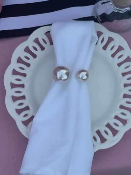 Pearl napkin rings on sale. Amazon spring sale. Amazon sale. Tablescape essentials. Table decor must haves. Easter table decor essentials, Mother’s Day table decor. 💖🌸

#LTKsalealert #LTKparties #LTKhome