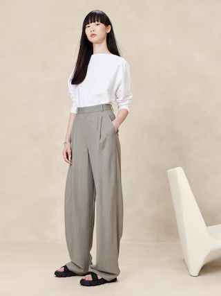 Siena Wide-Leg Italian Wool Pant | Banana Republic (US)