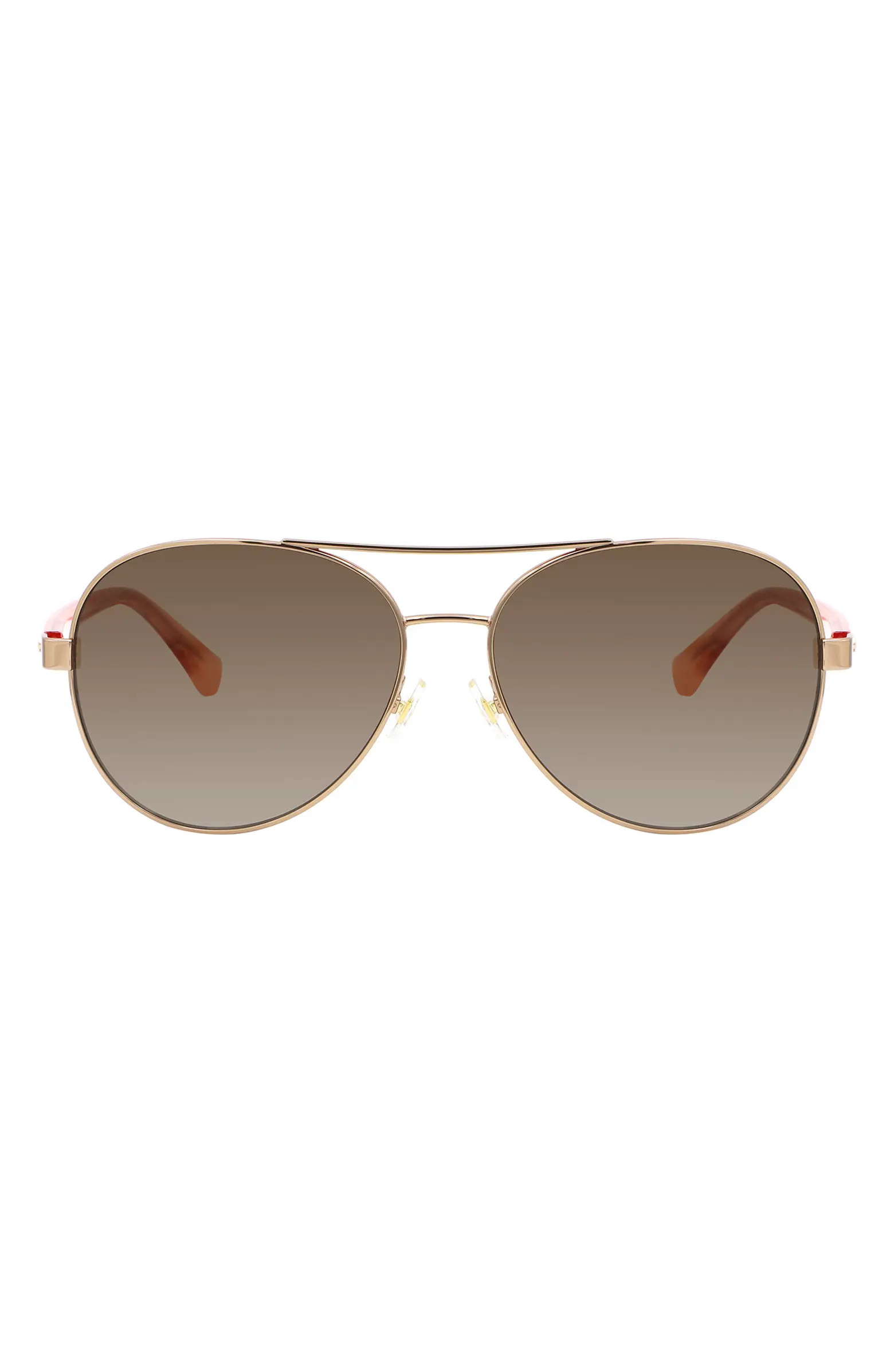 Kate Spade New York averie 58mm gradient aviator sunglasses | Nordstrom | Nordstrom