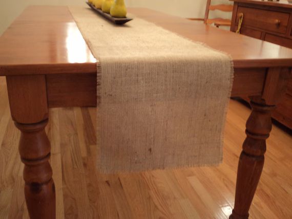 Burlap Table Runner 14 Wide and Choose Your Length Rustic | Etsy | Etsy (US)
