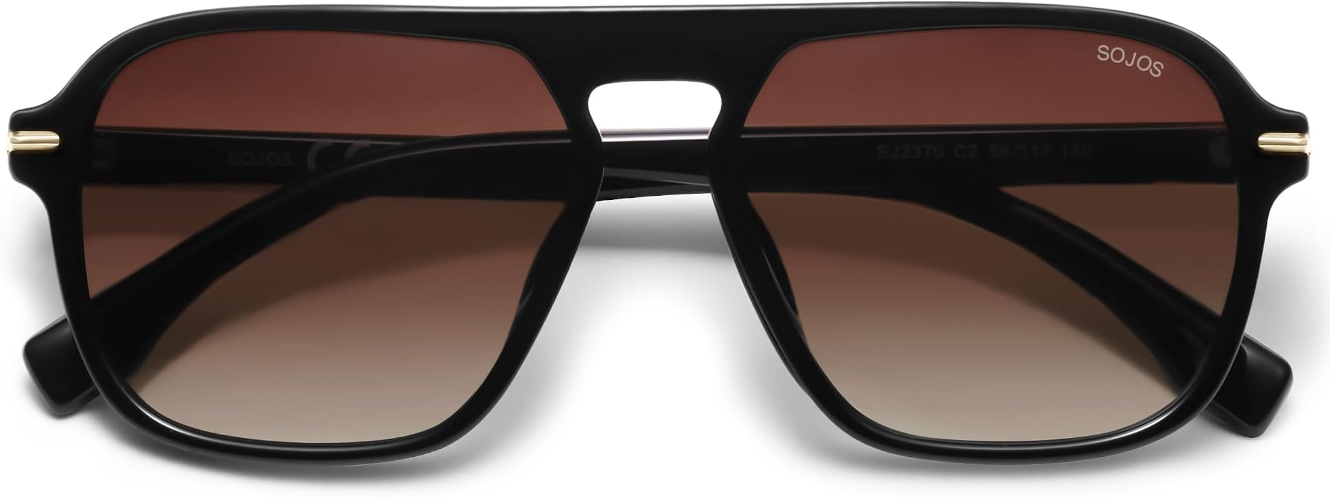 SOJOS Retro Aviator Polarized Sunglasses for Men Women Trendy Vintage Square Pilot Mens Shades SJ... | Amazon (US)