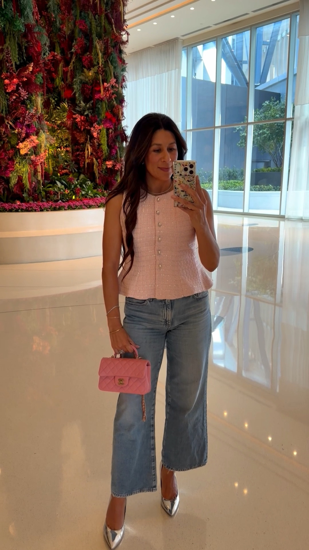 What I’m wearing to brunch. Fancy friend brunch! I love bunching for the company and the fits! Love the pink pops! And of course my fave pump! 

#LTKMothersDay #LTKSeasonal #LTKOver40