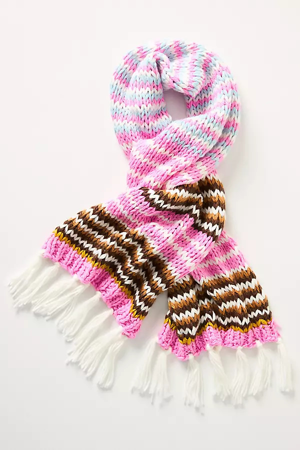 Stripe Knit Scarf | Anthropologie (US)