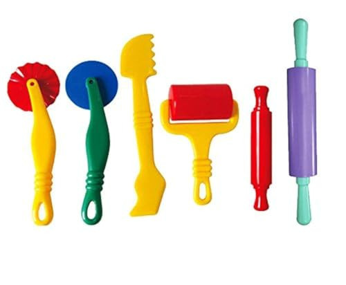 Fashionclubs 6pcs/Set Plastic Clay and Dough Playing Tools Set for Children Ages 3 and Up | Amazon (US)