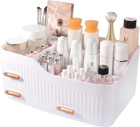 CGBE Makeup Organizer for Vanity, Large Capacity Cosmetic Organizer, Skincare Organizers With Dra... | Amazon (US)