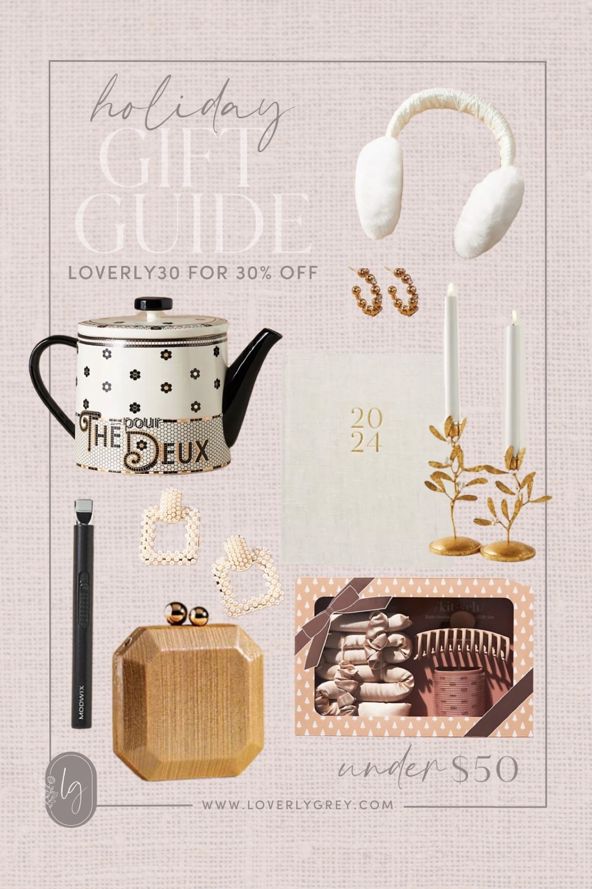 Loverly Grey holiday gift guide under $50 from anthropology. 30% off with code LOVERLY30.

#LTKHoliday #LTKSeasonal #LTKGiftGuide