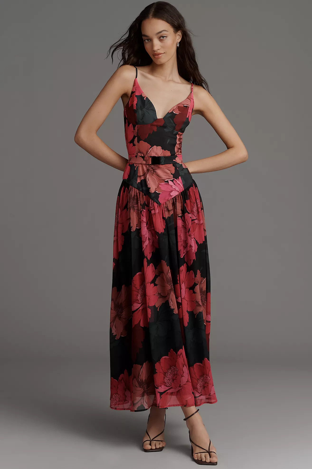 Hutch Ruby Sweetheart Drop-Waist Maxi Dress | Anthropologie (US)