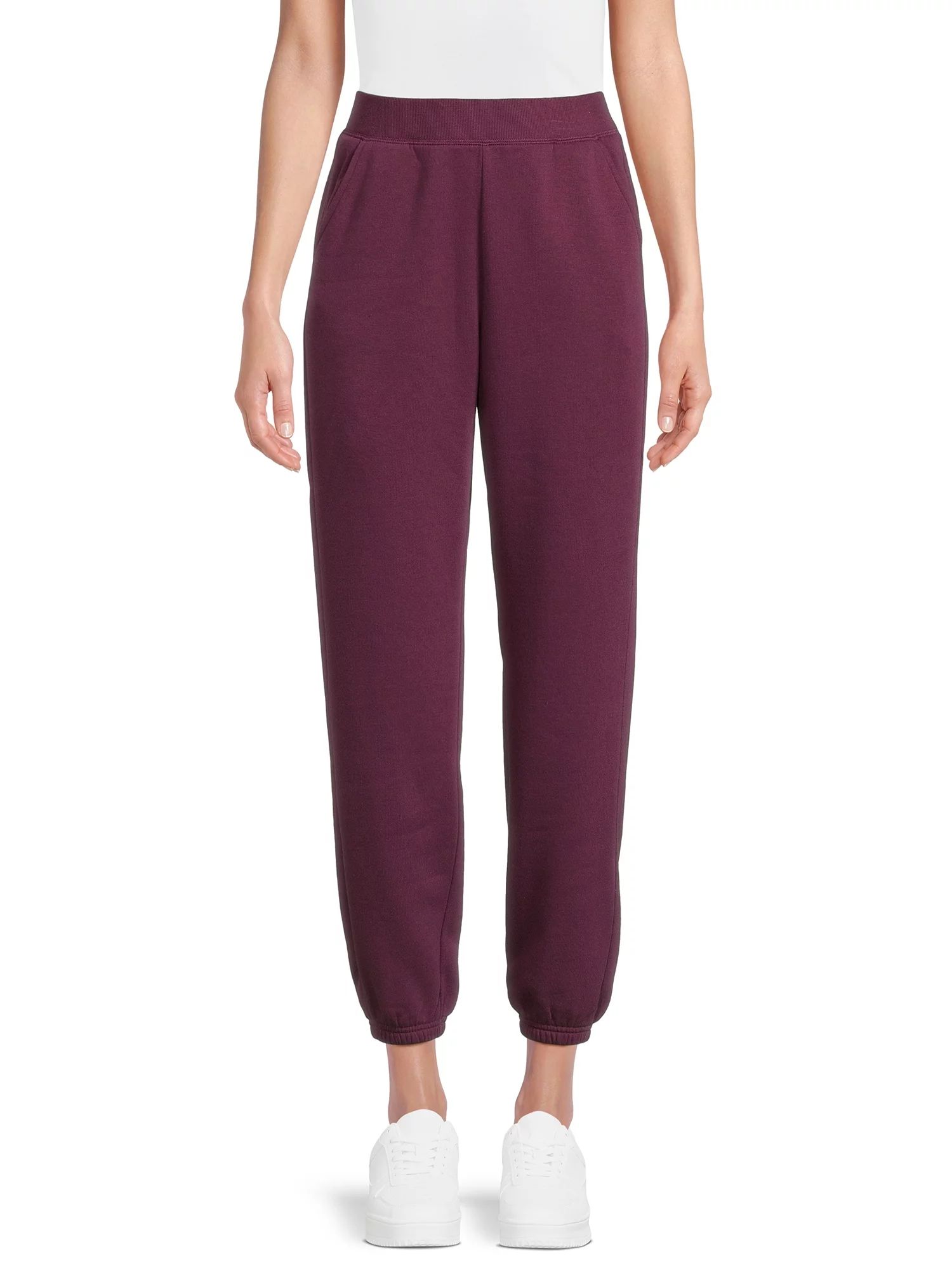 Athletic Works Women's Fleece Jogger Pants, 28” Inseam, Sizes XS-XXXL | Walmart (US)